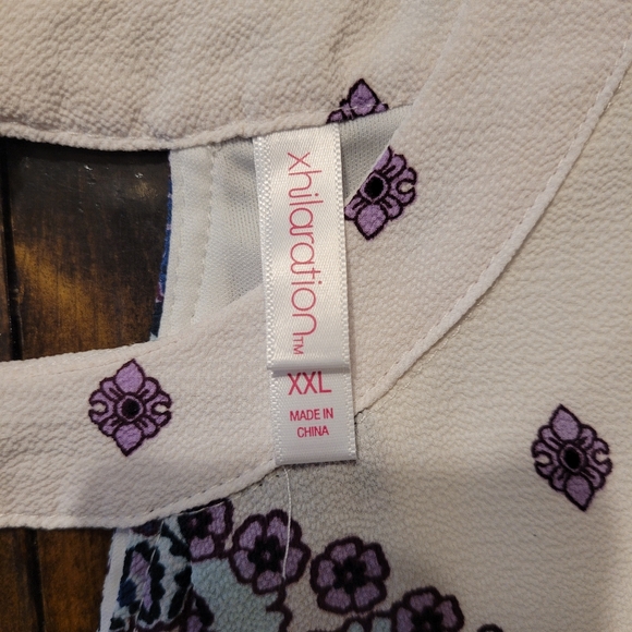 Xhilaration Sleeveless Dress White, Purple - XXL - Picture 8 of 10